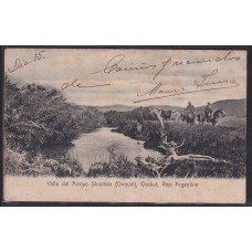 CHUBUT VALLE ARROYO SHRAMAN ANTIGUA TARJETA POSTAL